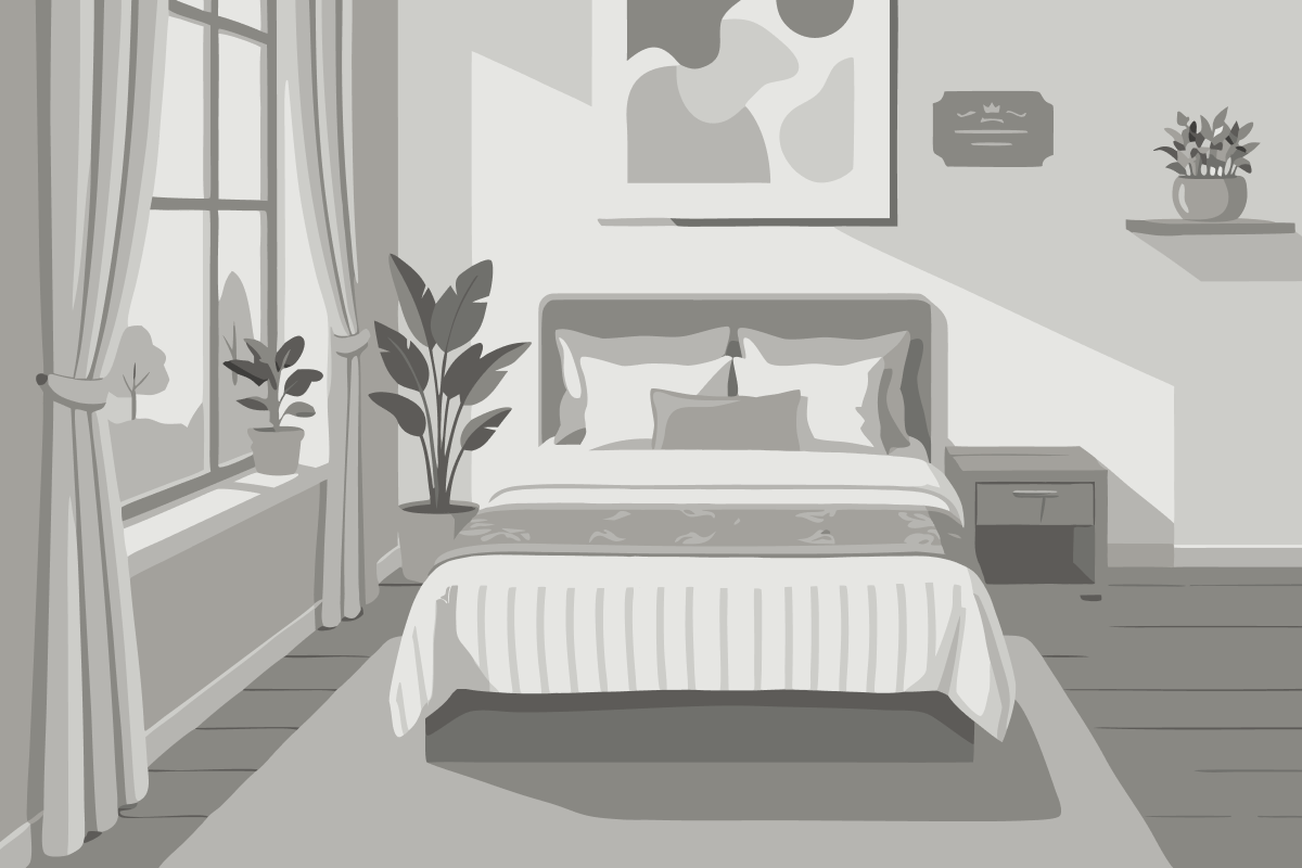 Deluxe Room twin bed with balcony and bathtub